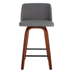 Crosby St Toriano Upholstered Counter Stool, 26" -Accent Aura Furniture Store crosby st toriano upholstered counter stool 26 2