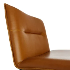 Crosby St Zoey Faux Leather Accent Chair, Camel -Accent Aura Furniture Store crosby st zoey faux leather accent chair camel 3