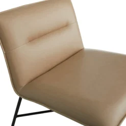 Crosby St Zoey Faux Leather Accent Chair, Light Grey -Accent Aura Furniture Store crosby st zoey faux leather accent chair light grey 3