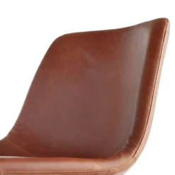 Drake Cognac Faux Leather Modern Industrial Barstool, 30" 11 Drake Cognac Faux Leather Modern Industrial Barstool, 30" -Accent Aura Furniture Store drake cognac faux leather modern industrial barstool 30 4