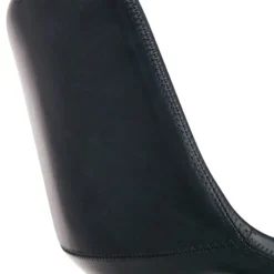 Drake Navy Blue Faux Leather Barstool -Accent Aura Furniture Store drake navy blue faux leather barstool 4