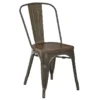 Dublin Metal & Ash Wood Dining Chair