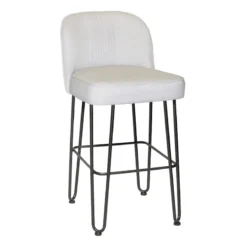 Ellen Light Grey Barstool, 30"