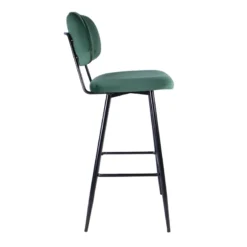 Emerald Velvet Barstool -Accent Aura Furniture Store emerald velvet barstool 2