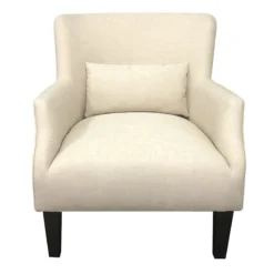 Emilee Cream Upholstered Accent Chair -Accent Aura Furniture Store emilee cream upholstered accent chair 1