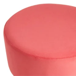 Emmy Ottoman, Pink Velvet -Accent Aura Furniture Store emmy ottoman pink velvet 2
