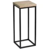 Fiona Wood Top Plant Stand With Metal Base, Small