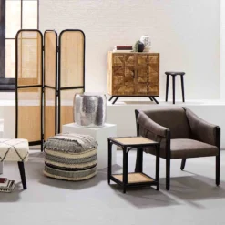 Found & Fable Axl Grey Faux Leather Armchair -Accent Aura Furniture Store found fable axl grey faux leather armchair 5