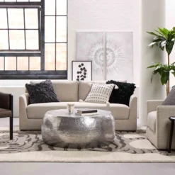 Found & Fable Fallon Linen Sofa -Accent Aura Furniture Store found fable fallon linen sofa 3