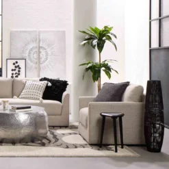 Found & Fable Fallon Linen Sofa -Accent Aura Furniture Store found fable fallon linen sofa 6