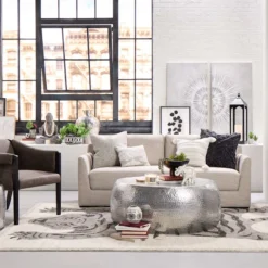 Found & Fable Fallon Linen Sofa -Accent Aura Furniture Store found fable fallon linen sofa 7