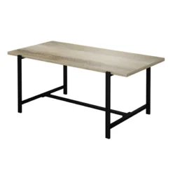 Found & Fable Loggy Wood & Metal Dining Table, 71" -Accent Aura Furniture Store found fable loggy wood metal dining table 71 2