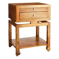 Found & Fable Maddison Natural Accent Table