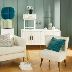 Found & Fable Round Mango Wood Coffee Table With Metal Hairpin Legs, Mango -Accent Aura Furniture Store found fable round mango wood coffee table with metal hairpin legs mango 2