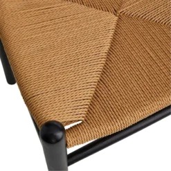 Found & Fable Set Of 2 Denise Wishbone Dining Chairs, Black -Accent Aura Furniture Store found fable set of 2 denise wishbone dining chairs black 2