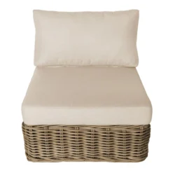 Found & Fable Set Of 2 Hamptons All-Weather Wicker Armless Outdoor Chair With Cushion -Accent Aura Furniture Store found fable set of 2 hamptons all weather wicker armless outdoor chair with cushion 4