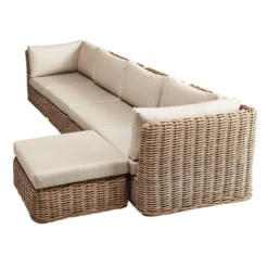 Found & Fable Set Of 2 Hamptons All-Weather Wicker Armless Outdoor Chair With Cushion -Accent Aura Furniture Store found fable set of 2 hamptons all weather wicker armless outdoor chair with cushion 5
