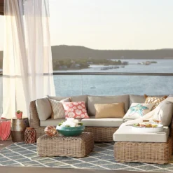 Found & Fable Set Of 2 Hamptons All-Weather Wicker Armless Outdoor Chair With Cushion -Accent Aura Furniture Store found fable set of 2 hamptons all weather wicker armless outdoor chair with cushion 7