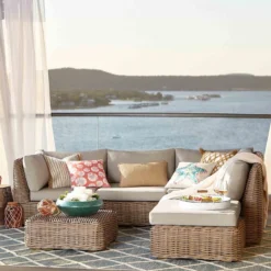 Found & Fable Set Of 2 Hamptons All-Weather Wicker Armless Outdoor Chair With Cushion -Accent Aura Furniture Store found fable set of 2 hamptons all weather wicker armless outdoor chair with cushion 8