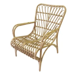 Found & Fable Tahiti Wicker Outdoor Lounge Chair -Accent Aura Furniture Store found fable tahiti wicker outdoor lounge chair 3