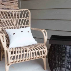 Found & Fable Tahiti Wicker Outdoor Lounge Chair -Accent Aura Furniture Store found fable tahiti wicker outdoor lounge chair 6