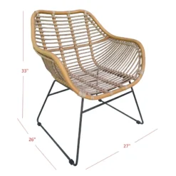 Found & Fable Wates All-Weather Natural Wicker Outdoor Chair -Accent Aura Furniture Store found fable wates all weather natural wicker outdoor chair 6