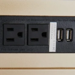 Gold USB C-table -Accent Aura Furniture Store gold usb c table 3