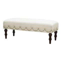 Grace Mitchell Ellery Bench With Scalloped Nailheads