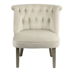 Grace Mitchell Roxanne Accent Chair, Ivory -Accent Aura Furniture Store grace mitchell roxanne accent chair ivory 1