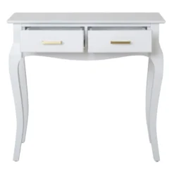 Grace Mitchell Scarlett 2-Drawer Console Table, White -Accent Aura Furniture Store grace mitchell scarlett 2 drawer console table white 2