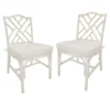 Grace Mitchell Set Of 2 Dana White Rattan Dining Chair