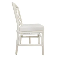 Grace Mitchell Set Of 2 Dana White Rattan Dining Chair -Accent Aura Furniture Store grace mitchell set of 2 dana white rattan dining chair 3