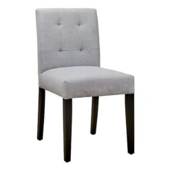 Grey Tufted Dining Chair