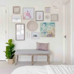 Heritage Light Grey Linen Bench -Accent Aura Furniture Store heritage light grey linen bench 3