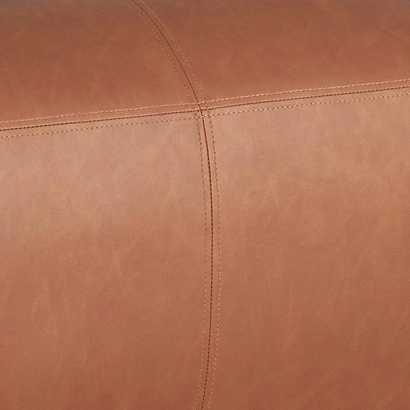 Honeybloom Beau Cognac Faux Leather Bench 2 Honeybloom Beau Cognac Faux Leather Bench - Image 2