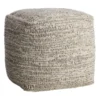 Honeybloom Black & Cream Pouf