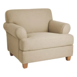 Honeybloom Brooke Armchair, Tan