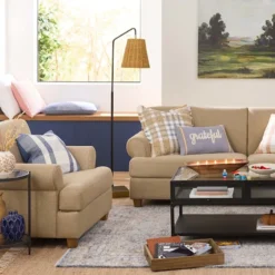 Honeybloom Brooke Armchair, Tan -Accent Aura Furniture Store honeybloom brooke armchair tan 3