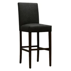 Honeybloom Brown Baseball Stitch Barstool