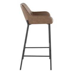 Honeybloom Destin Barstool, Brown -Accent Aura Furniture Store honeybloom destin barstool brown 2