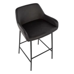 Honeybloom Destin Barstool, Dark Brown -Accent Aura Furniture Store honeybloom destin barstool dark brown 5
