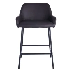 Honeybloom Destin Counter Stool, Dark Brown -Accent Aura Furniture Store honeybloom destin counter stool dark brown 2