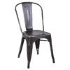 Honeybloom Idris Black Metal Dining Chair