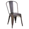 Honeybloom Idris Bronze Metal Dining Chair