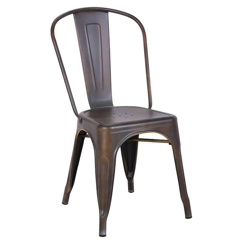 Honeybloom Idris Bronze Metal Dining Chair 1 Honeybloom Idris Bronze Metal Dining Chair
