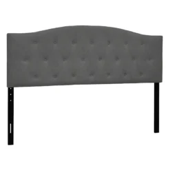 Honeybloom Kane Grey Tufted Headboard, King