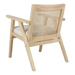 Honeybloom Kanon White Oak Accent Chair -Accent Aura Furniture Store honeybloom kanon white oak accent chair 2