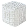 Honeybloom Knots Cream Pouf