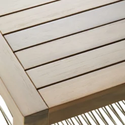 Honeybloom Park City Acacia Wood Outdoor End Table  -Accent Aura Furniture Store honeybloom park city acacia wood outdoor end tableC2A0 2