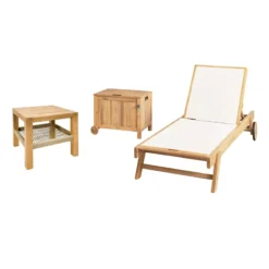 Honeybloom Park City Acacia Wood Outdoor End Table  -Accent Aura Furniture Store honeybloom park city acacia wood outdoor end tableC2A0 4